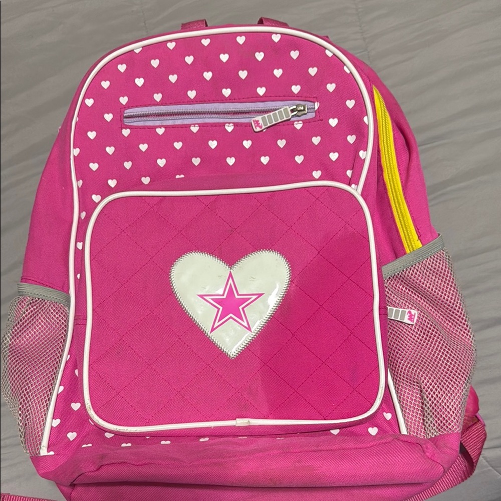 Dallas Cowboys Pink Heart Kids Backpack